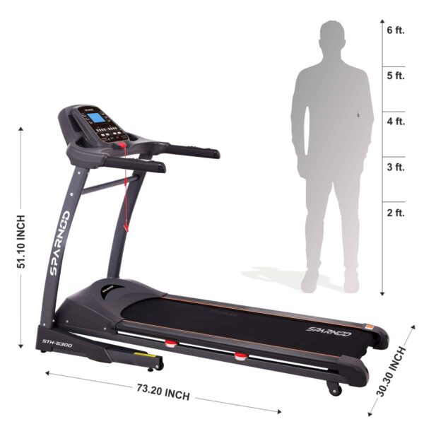 Automatic Treadmill Free Installation Service - Foldable Motorized Walking & Running Machine for Home Use - Sturdy Equipment with Auto Incline, Black - Image 3