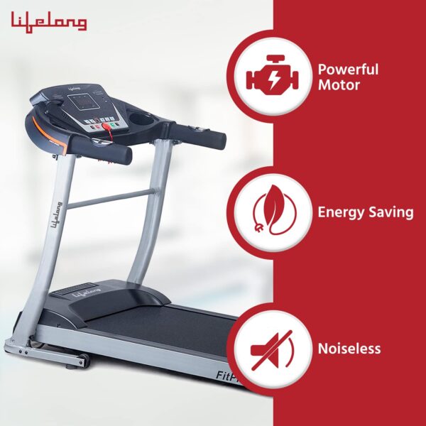 Automatic Treadmill Free Installation Service - Foldable Motorized Walking & Running Machine for Home Use - Sturdy Equipment with Auto Incline, Black - Image 4