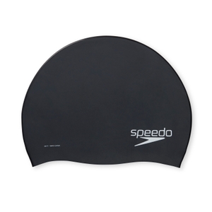 Adult Solid Silicone Cap Black